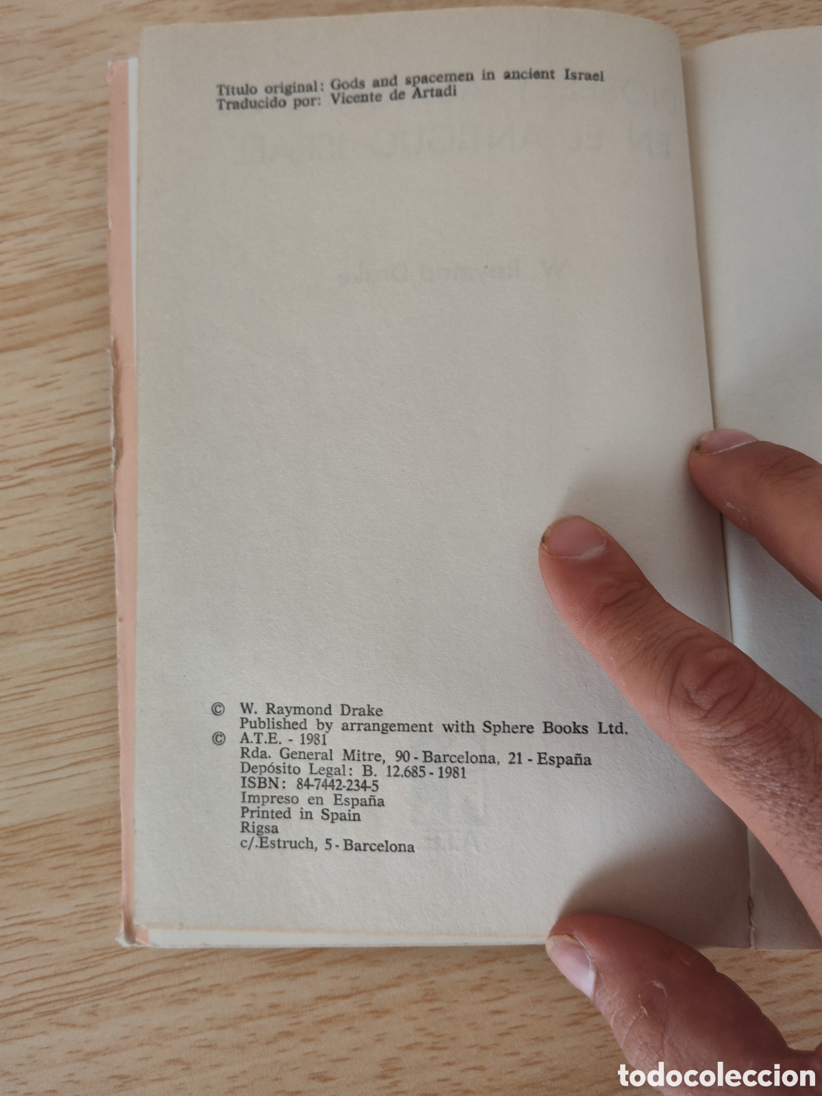 Libros: Libro Dioses y Astronautas Antiguo Israel ATE 1981 - Foto 4