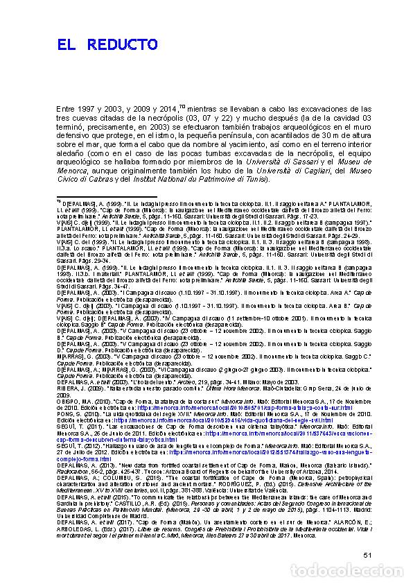 Libros: CAP DE FORMA. NECR&Oacute;POLIS Y REDUCTO (LAGARDA MATA) -MENORCA - Foto 11