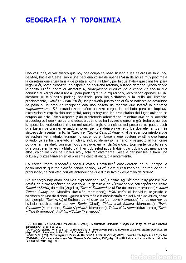 Libros: Talat&iacute; de Dalt y su singular taula (Menorca) - Foto 5