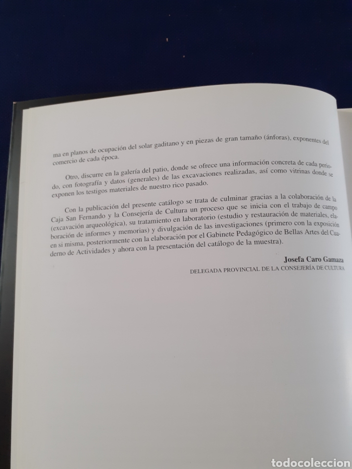 Libros: CADIZ AL FIN DEL MILENIO, CINCO AÑOS DE ARQUEOLOGIA EN LA CIUDAD 1995 - 2000, BUEN ESTADO - Foto 3 - 292577803