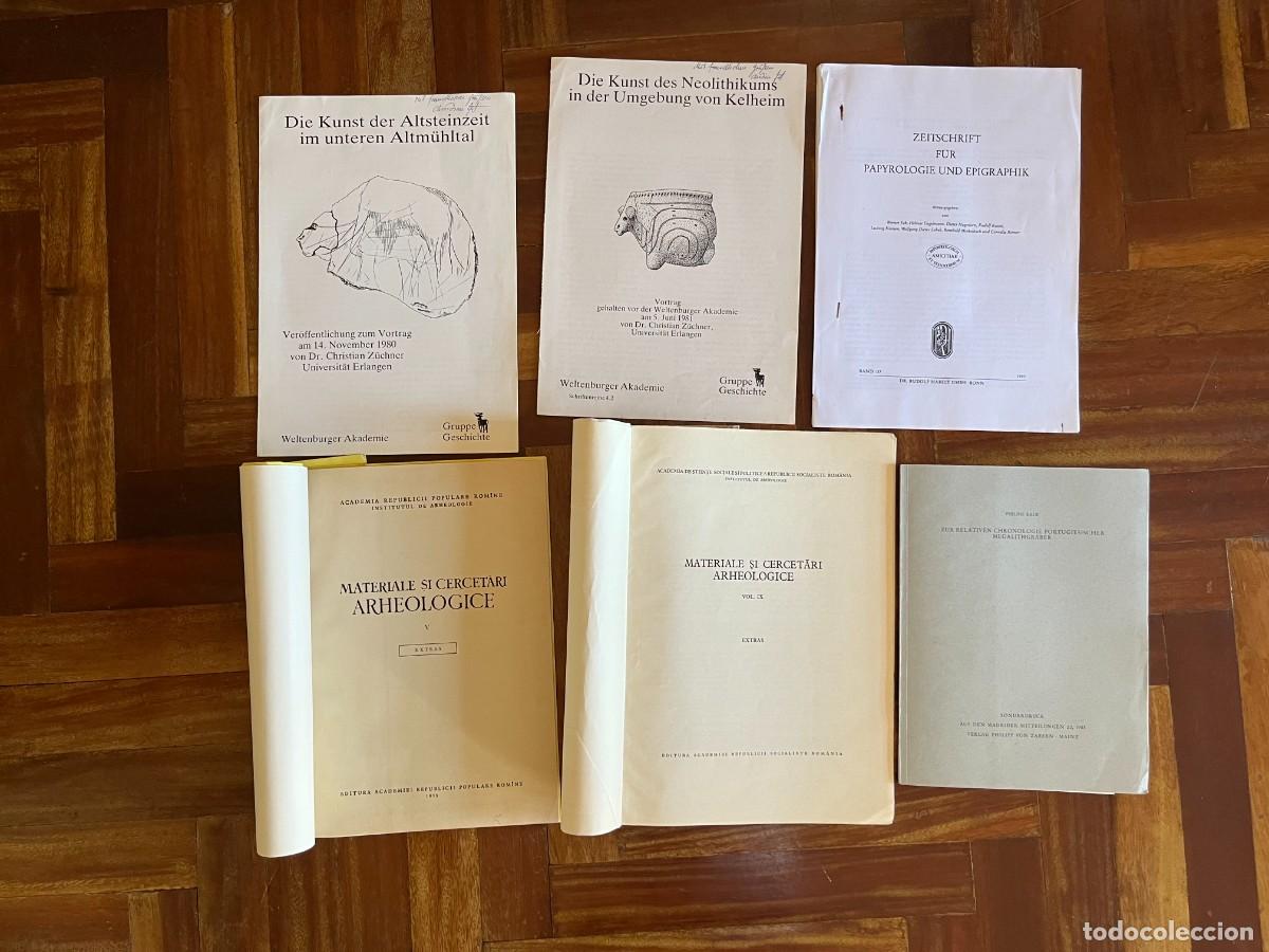 Libros: Seis separatas de arqueolog&iacute;a de Europa. - Foto 1