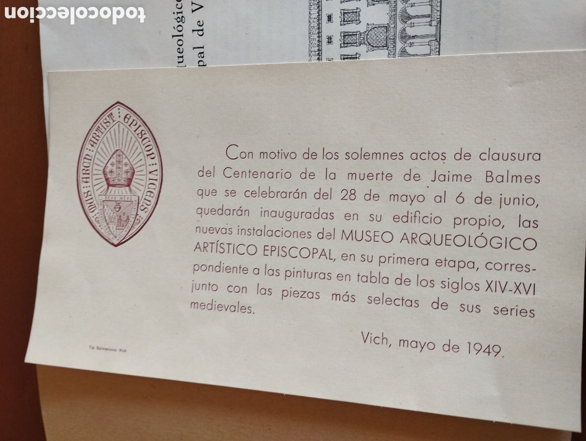 Libros: Museo Arqueol&oacute;gico Art&iacute;stico Episcopal de Vich - Foto 3