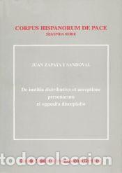 Libros: De iustitia distributiva et acceptione personarum ei opposita disceptatio - Zapata y Sandoval, Juan