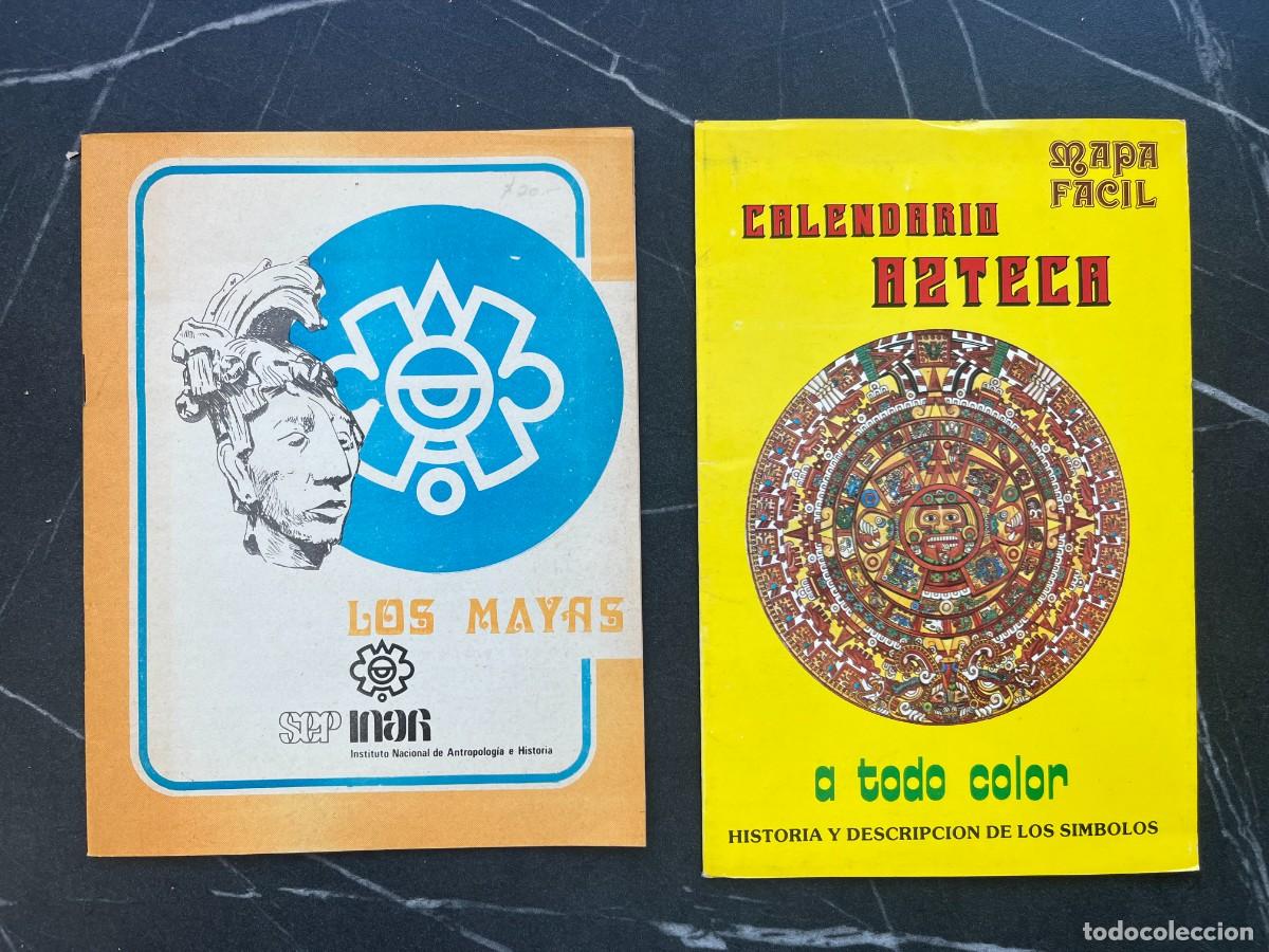 Libros: Calendario Azteca. A todo color. Los Mayas. SE