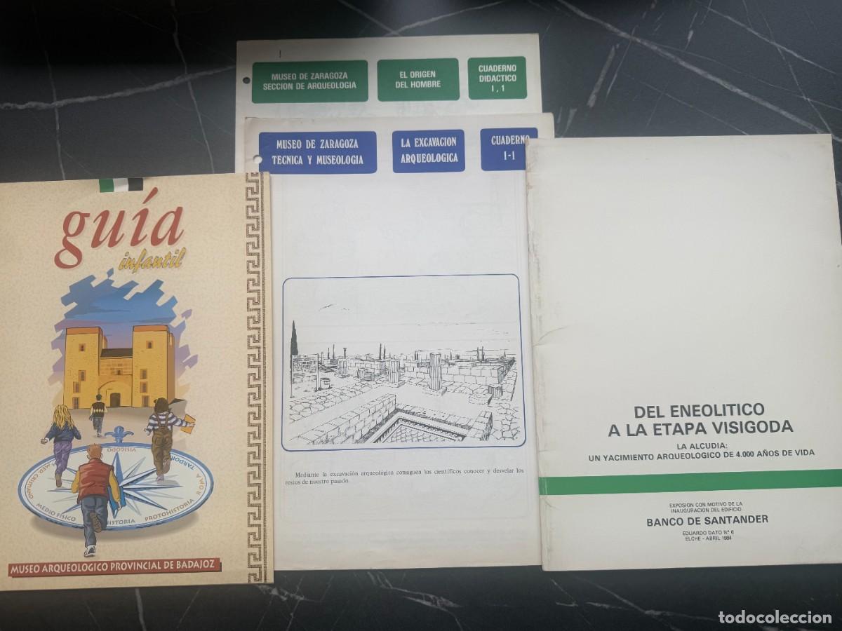 Libros: LOTE DE MATERIALES DID&Aacute;CTICOS DE MUSEOS Y YACIMIENTOS ARQUEOL&Oacute;GICOS: Badajoz, Zaragoza y Alcudia