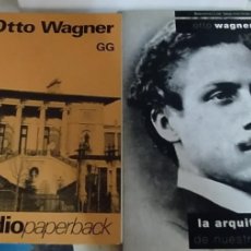 Libros: LOTE 4 LIBROS OTTO WAGNER, SKETCHES, PROJECTS AND EXECUTED BUILDINGS, EL CROQUIS, GG ESTUDIO PAPEL