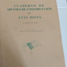 Libros: CUADERNO DE APUNTES DE ARQUITECTURA LUIS MOYA