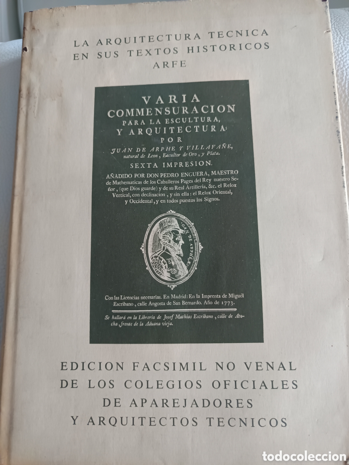 Libros: Edici&oacute;n facs&iacute;mil no venal de escultura y arquitectura