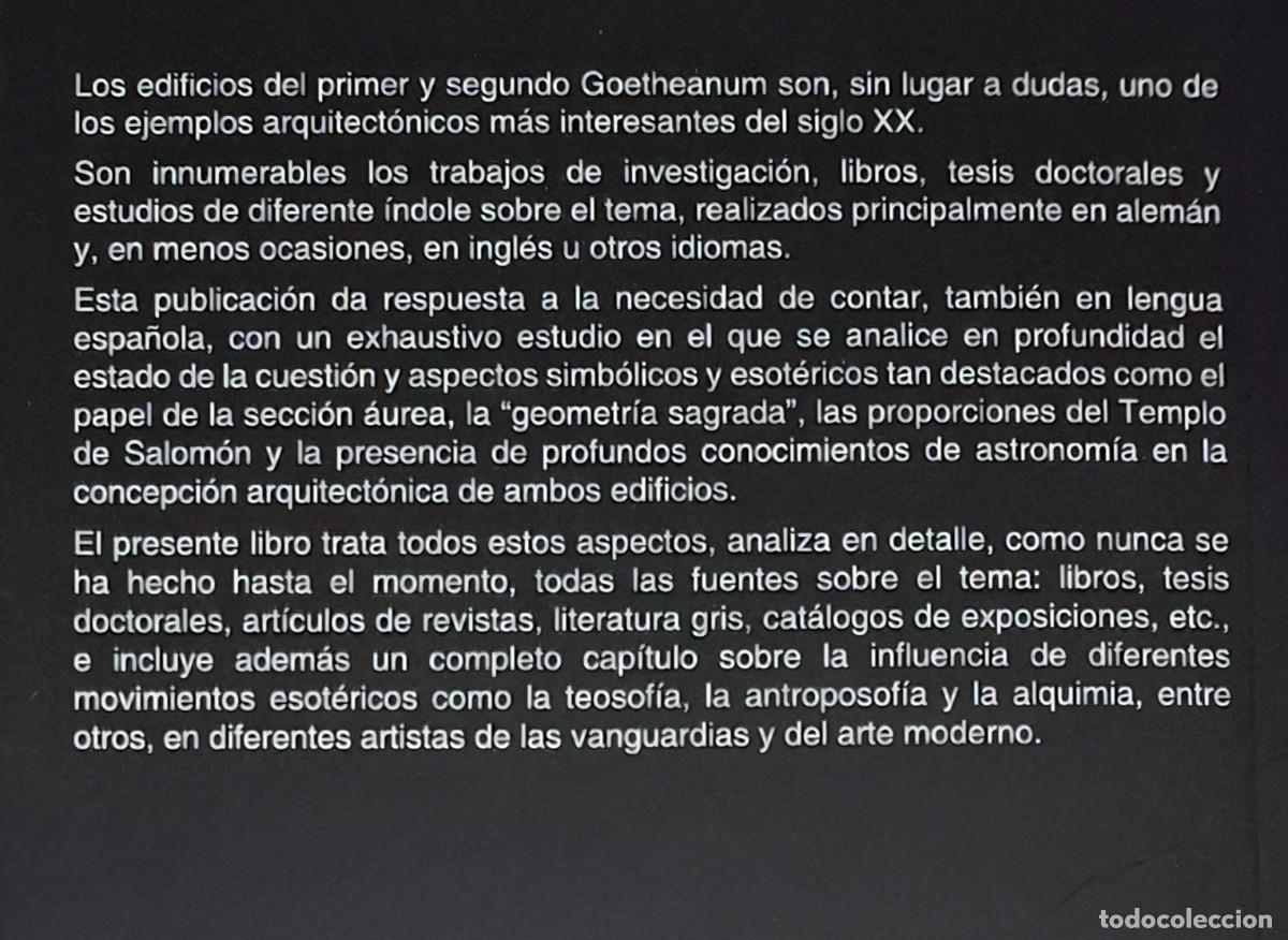 Libros: IV&Aacute;N G&Oacute;MEZ AVIL&Eacute;S: GEOMETR&Iacute;A Y ESOTERISMO. EL EDIFICIO DEL GOETHEANUM - Foto 3