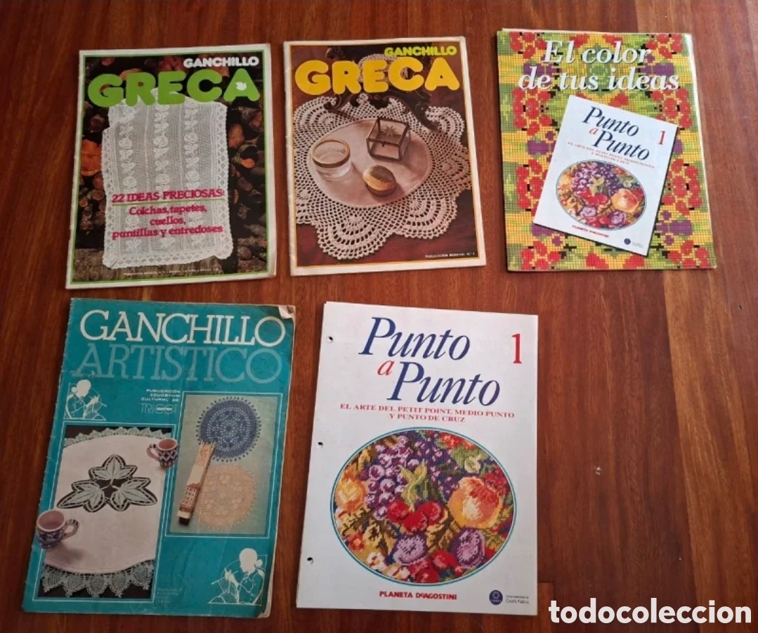 Libros: Manualidades ganchillo y punto a punto