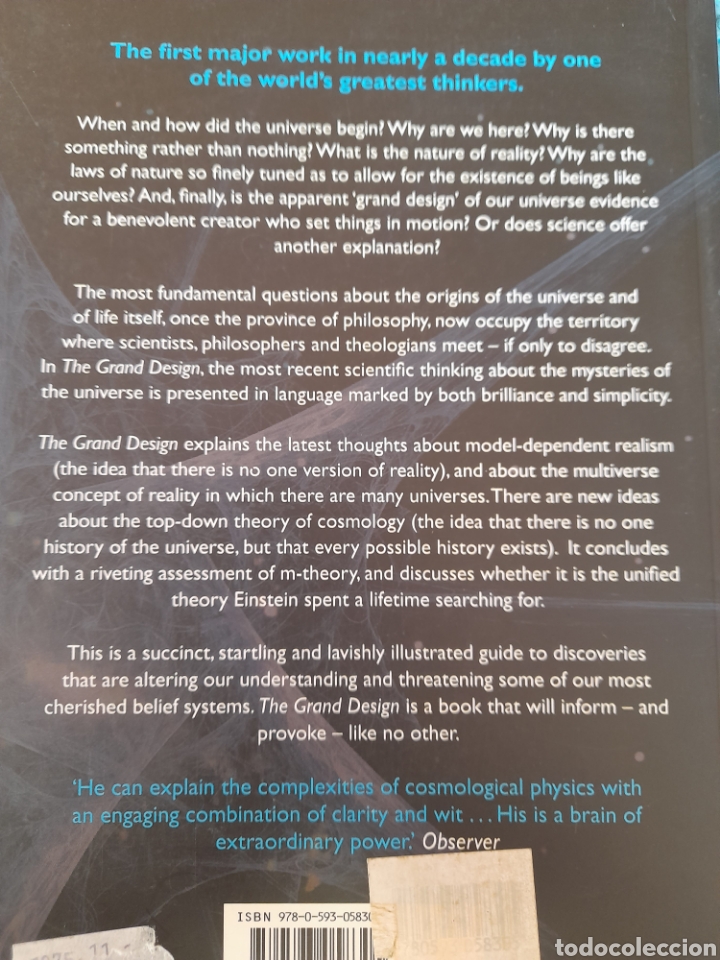 Libros: The grand design. Stephen Hawking - Foto 3