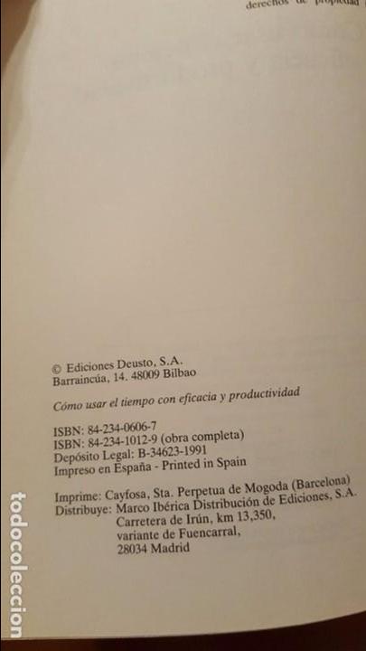 Libros: COMO USAR EL TIEMPO CON EFICACIA Y PRODUCTIVIDAD - Foto 4