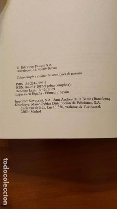 Libros: C&oacute;mo dirigir y animar las reuniones de trabajo - Foto 4