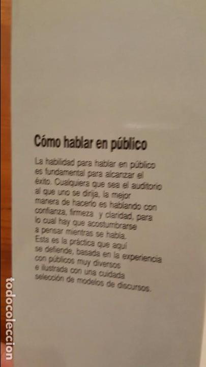 Libros: C&oacute;mo hablar en p&uacute;blico - Foto 3