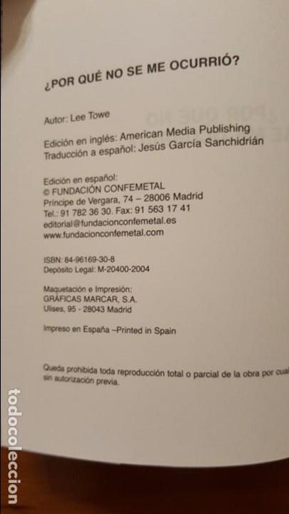 Libros: &iquest;Por qu&eacute; no se me ocurri&oacute;? - Foto 3