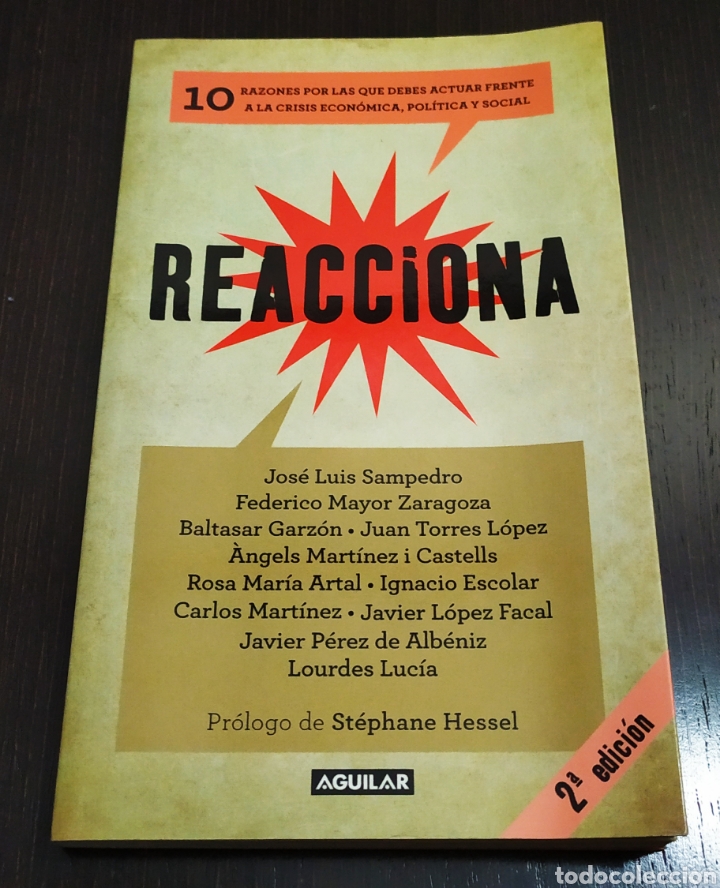 Libros: Libro &rdquo; REACCIONA &rdquo;; 2&ordf; Edici&oacute;n; Editorial Aguilar. - Foto 2