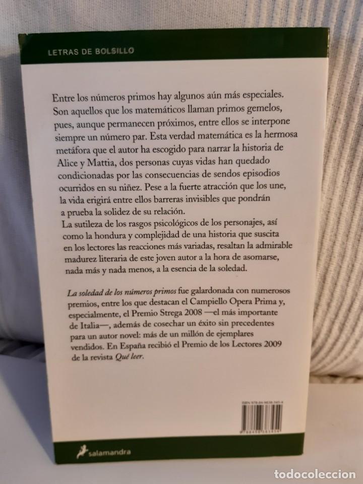 Libros: LA SOLEDAD DE LOS NUMEROS PRIMOS PAOLO GIORDANO - Foto 2