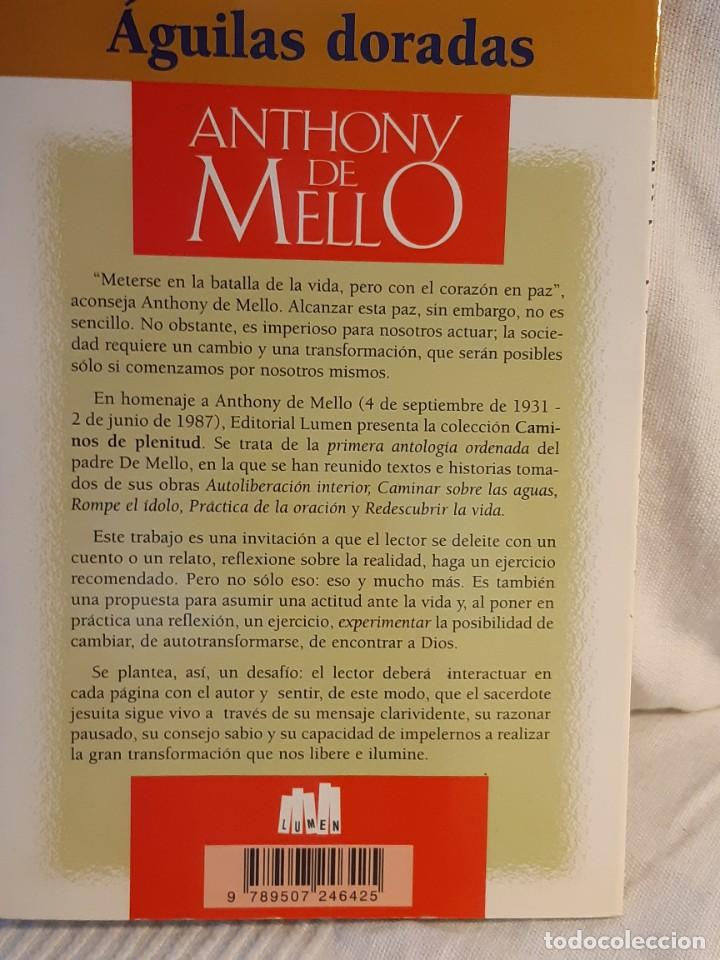 Libros: AGUILAS DORADAS ANTHONY DE MELLO - Foto 2