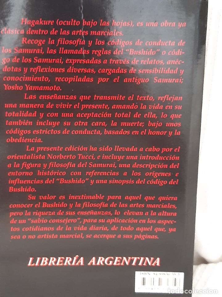 Libros: HAGAKURE EL CODIGO SECRETO DEL SAMURAI YOSHO YAMAMOTO - Foto 2