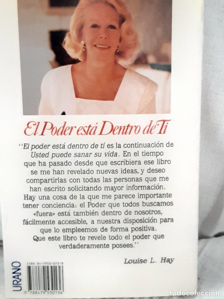 Libros: EL PODER ESTA DENTRO DE TI LOUISE L HAY - Foto 2