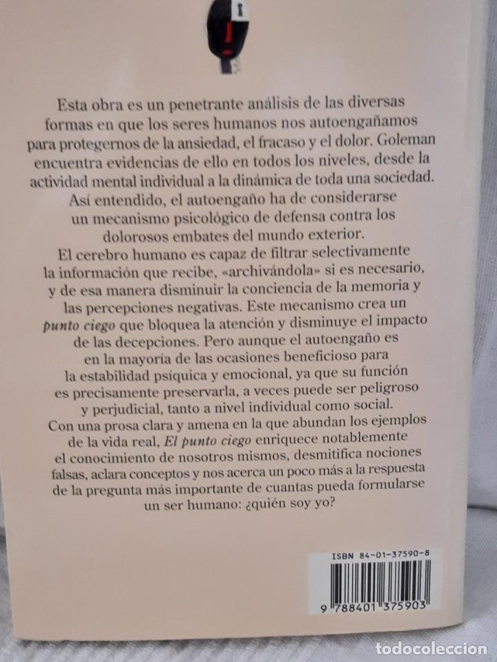 Libros: EL PUNTO CIEGO DANIEL GOLEMAN - Foto 2