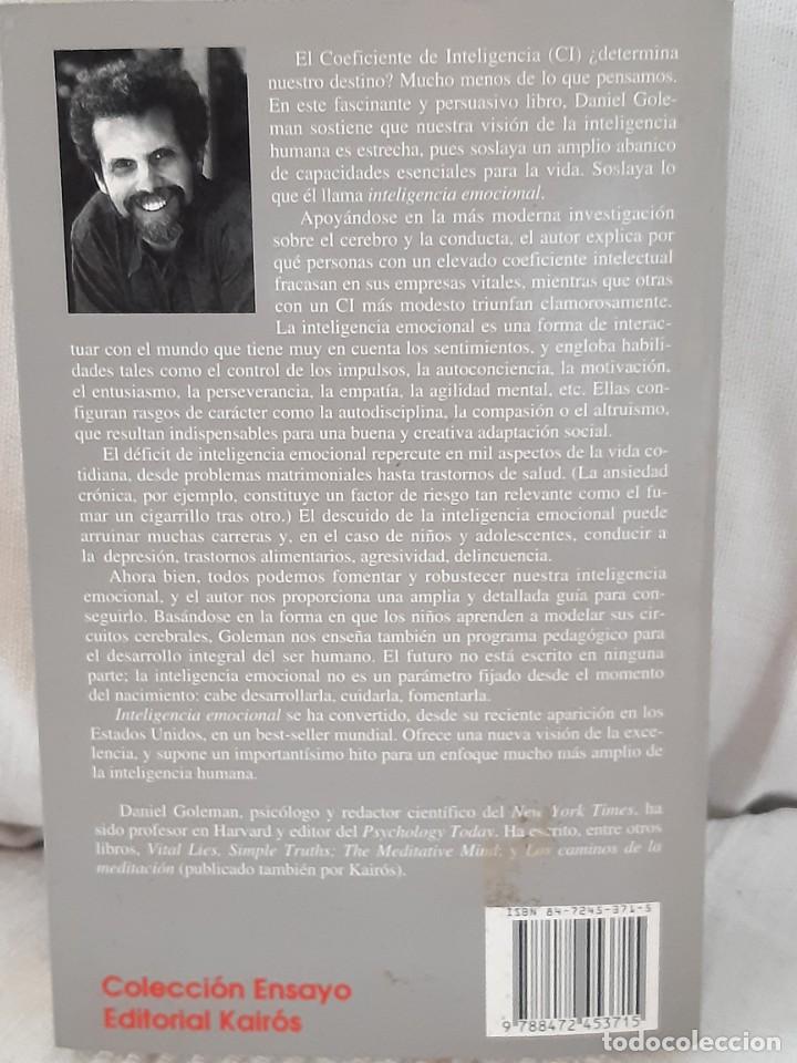 Libros: INTELIGENCIA EMOCIONAL DANIEL GOLEMAN - Foto 2