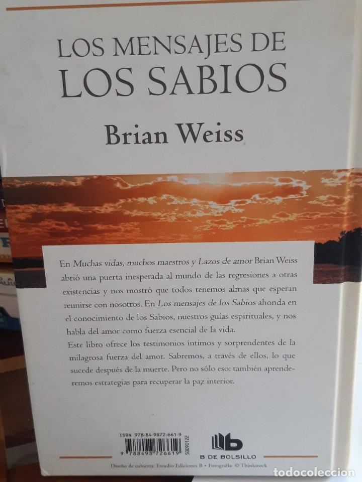 Libros: LOS MENSAJES DE LOS SABIOS BRIAN WEISS - Foto 2