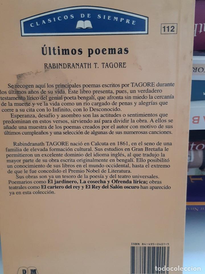 Libros: ULTIMOS POEMAS RABINDRANATH TAGORE - Foto 2