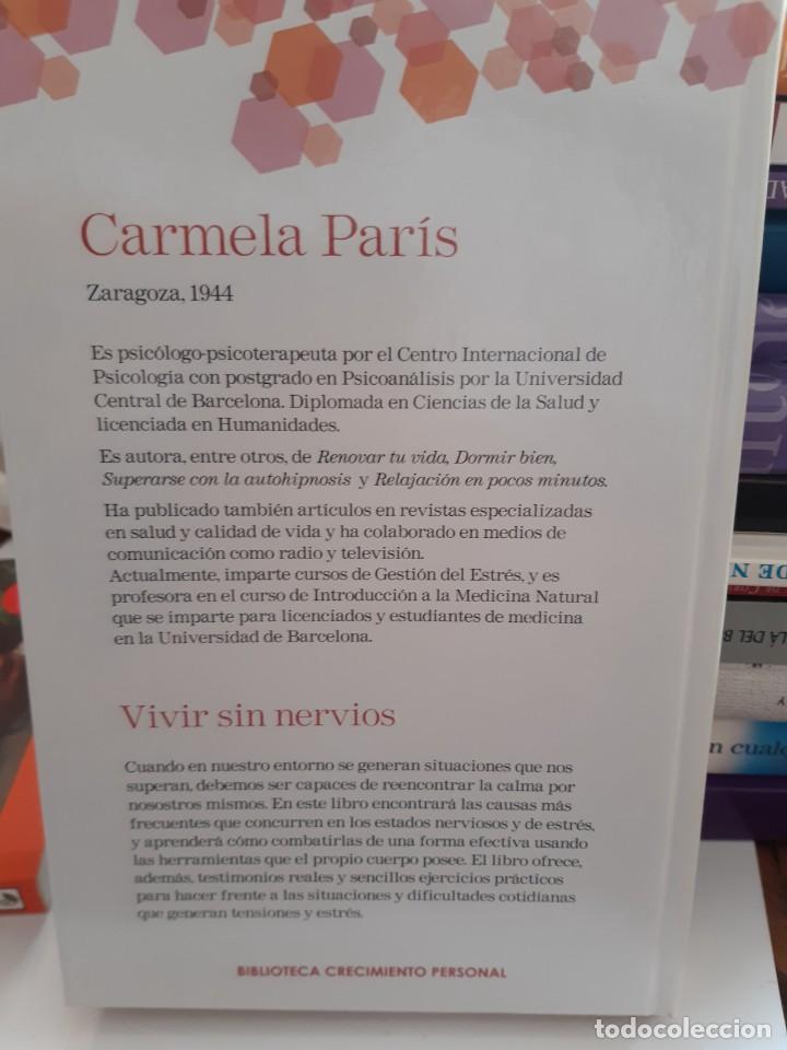 Libros: VIVIR SIN NERVIOS CARMELA PARIS - Foto 2