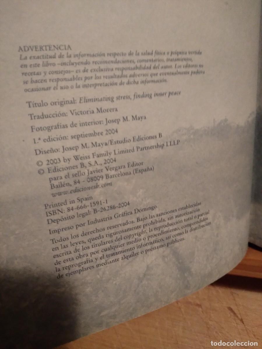 Libros: Eliminar el estr&eacute;s sin cd - Brian Weiss (Millenium, Editorial Vergara, 2004) - Foto 5