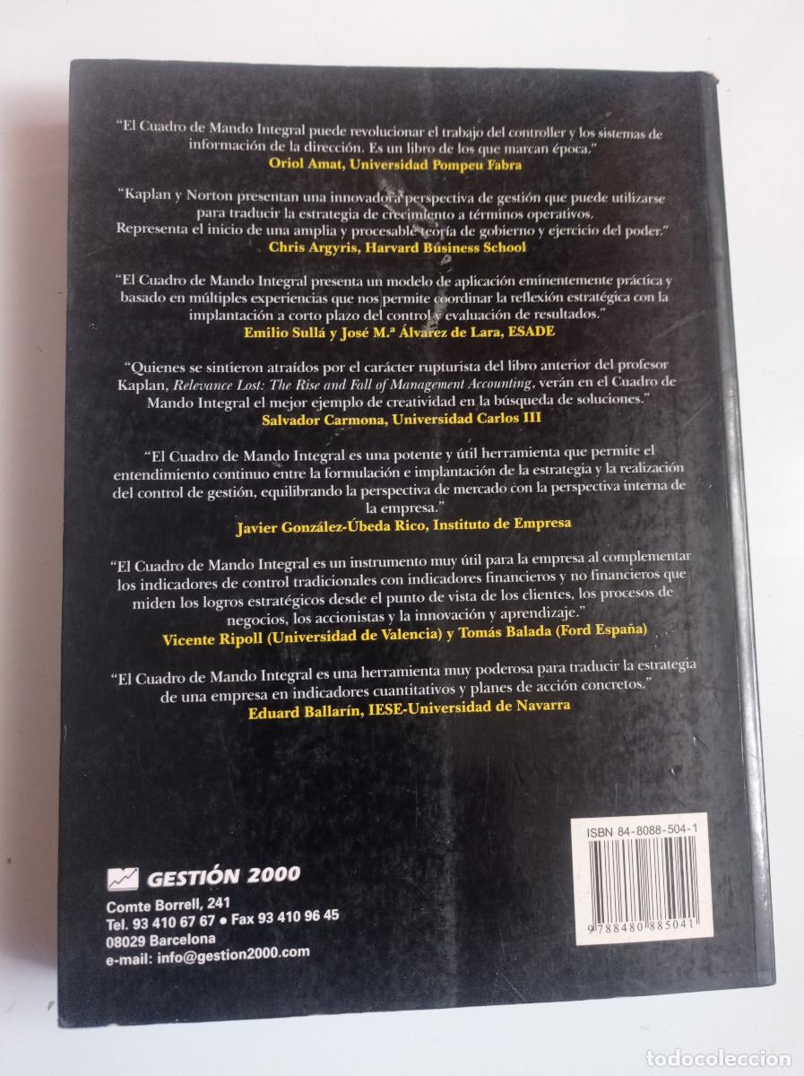 Libros: Cuadro de mando integral Robert S. Kaplan (Autor), David P. Norton - Foto 3