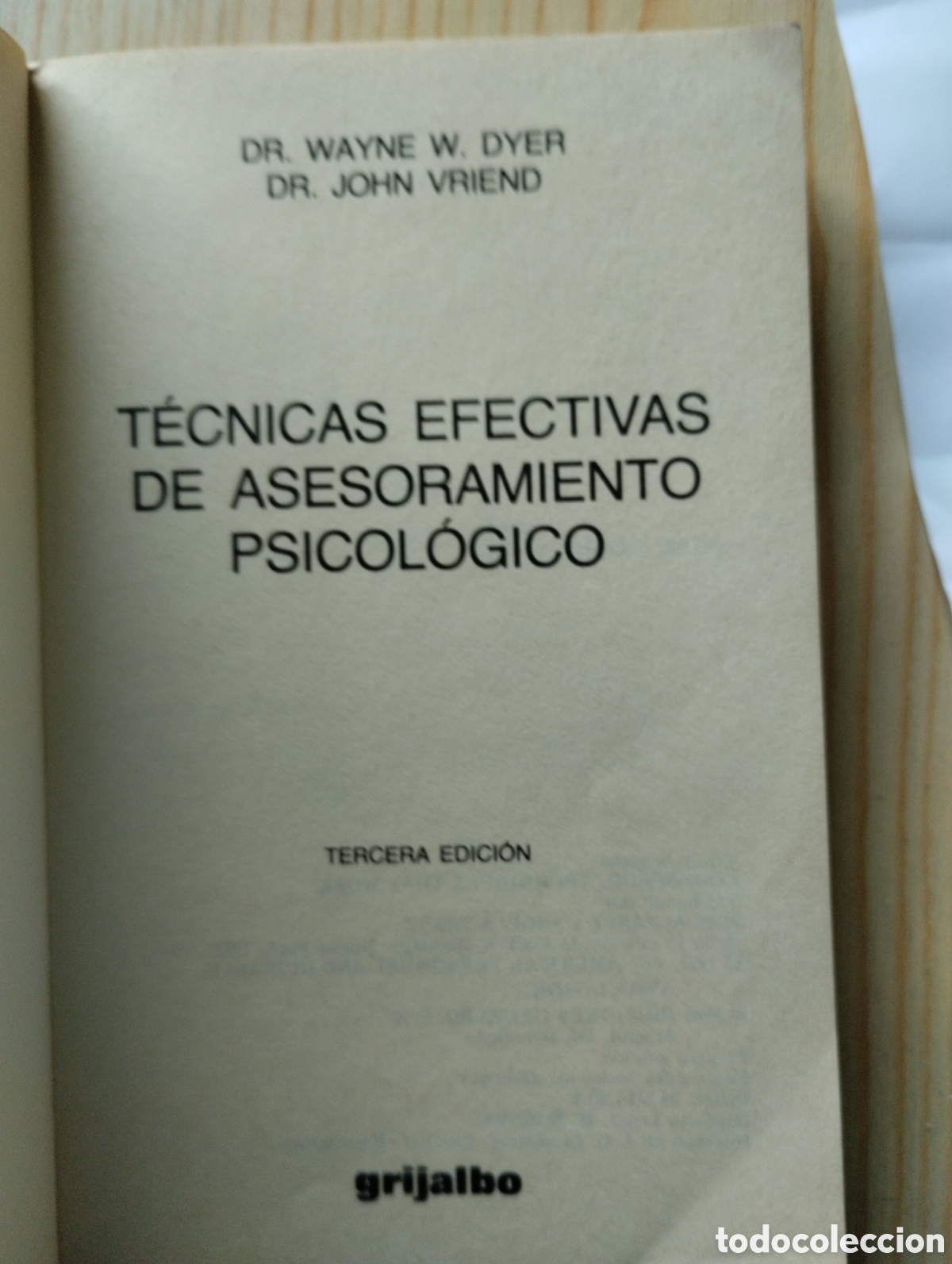 Libros: T&Eacute;CNICAS EFECTIVAS DE ASESORAMIENTO PSICOL&Oacute;GICO. - Foto 3