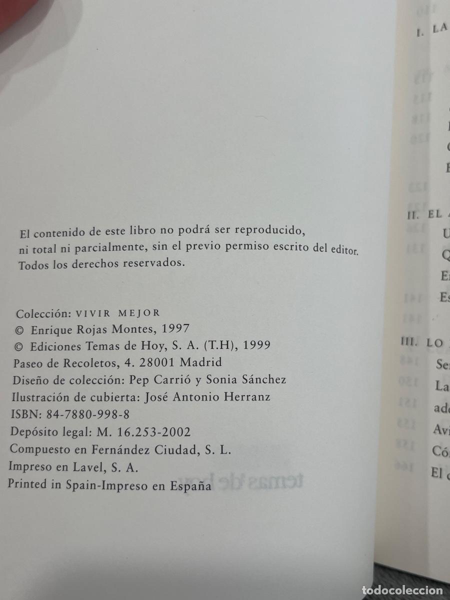 Libros: Libro El amor inteligente | Enrique Rojas | 1999 - Foto 3