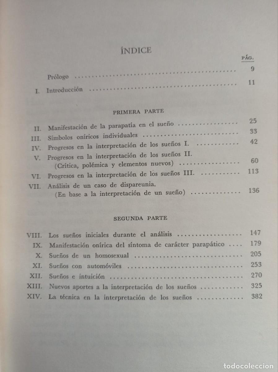 Libros: PROGRESOS Y TECNICA EN LA INTERPRETACION DE LOS SUE&Ntilde;OS 1&ordf;EDICION - Foto 8