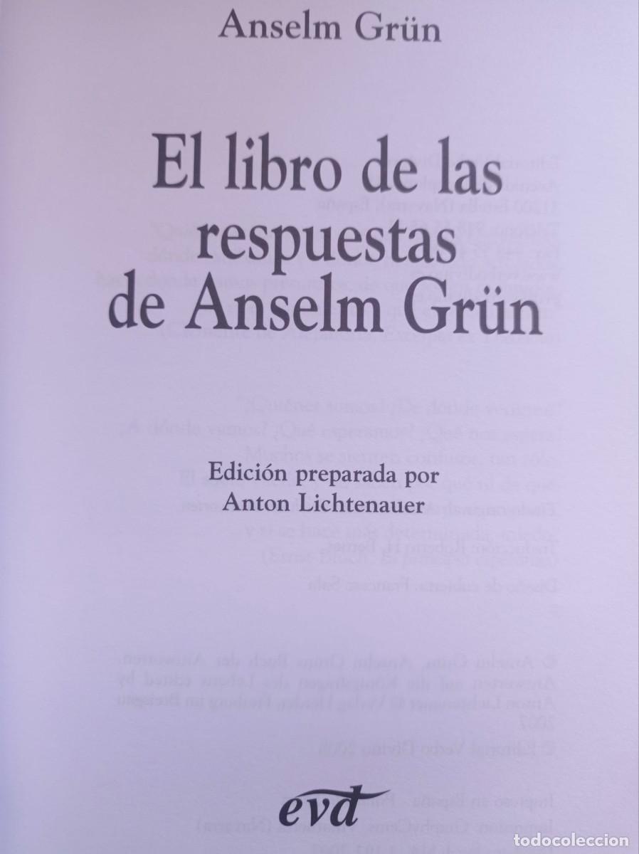 Libros: El libro de las respuestas de Anselm Gr&uuml;n - Foto 3