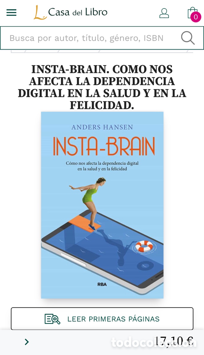 Libros: NUEVO LIBRO INSTA BRAIN - ANDERS HANSEN - Foto 2