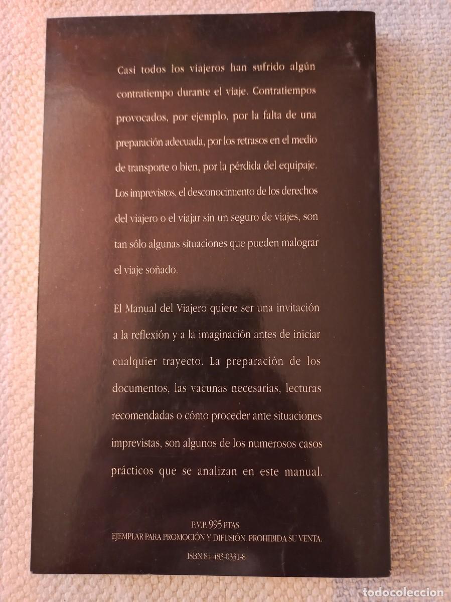Libros: MANUAL DEL VIAJERO. Editorial Acento - Foto 2