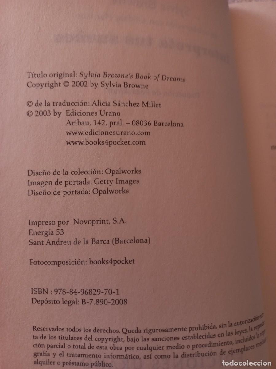 Libros: INTERPRETA TUS SUE&Ntilde;OS. Sylvia Browne - Foto 3