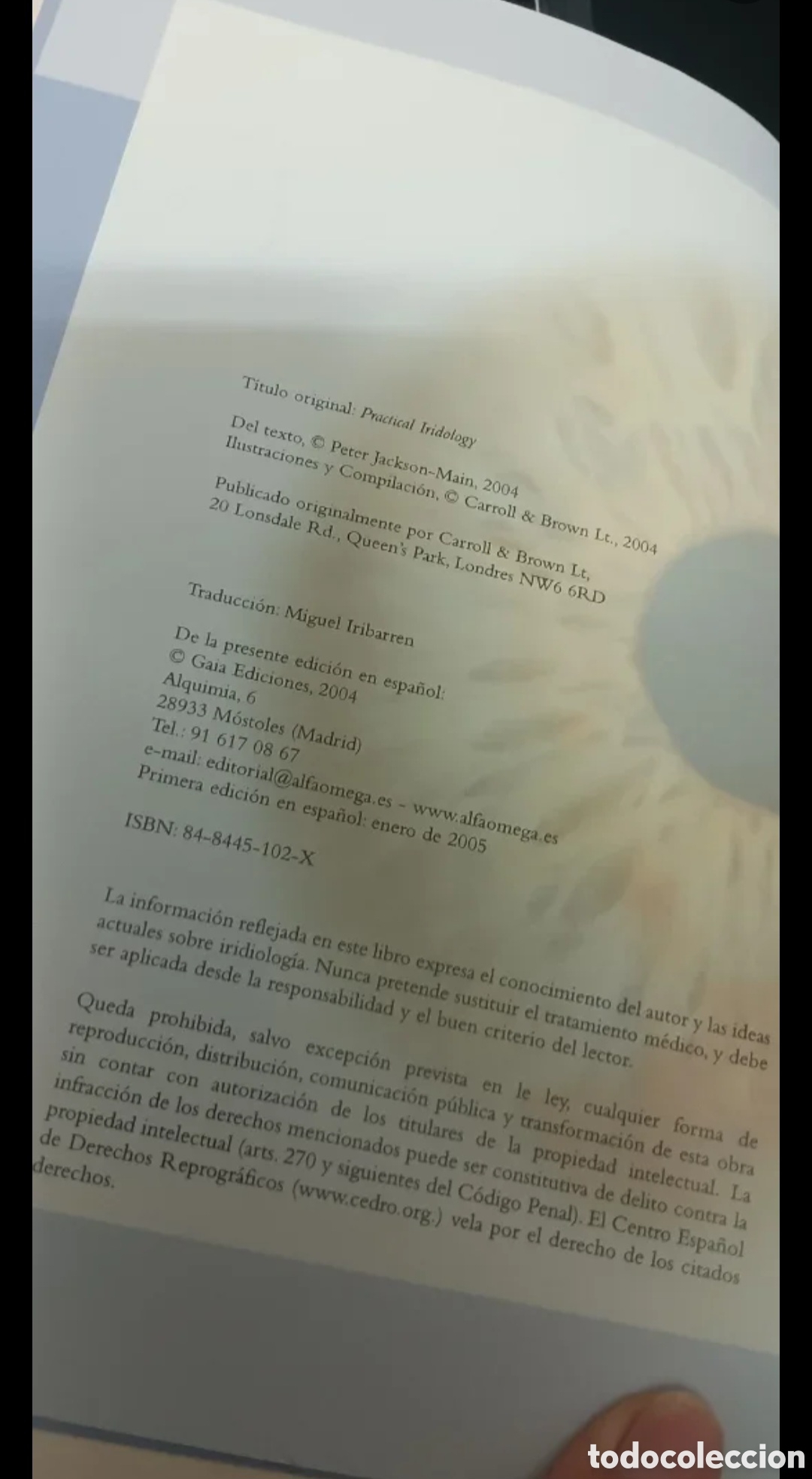Libros: IRIDIOLOG&Iacute;A PR&Aacute;CTICA, 2005 - Foto 5