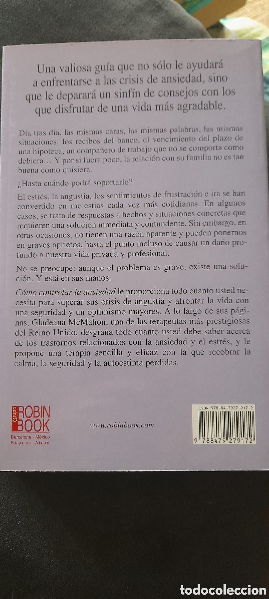 Libros: Como controlar la ansiedad. Gladeana McMahon - Foto 2