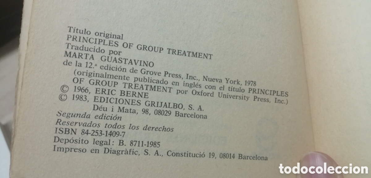 Libros: Introducci&oacute;n al tratamiento de grupo Eric Berne - Foto 6