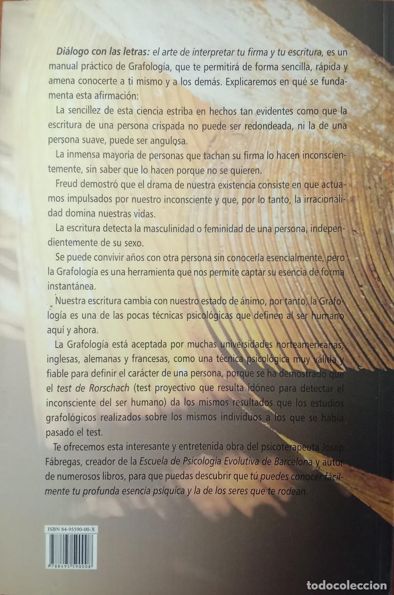 Libros: DI&Aacute;LOGO CON LAS LETRAS- JOSEP F&Aacute;BREGAS- - Foto 3