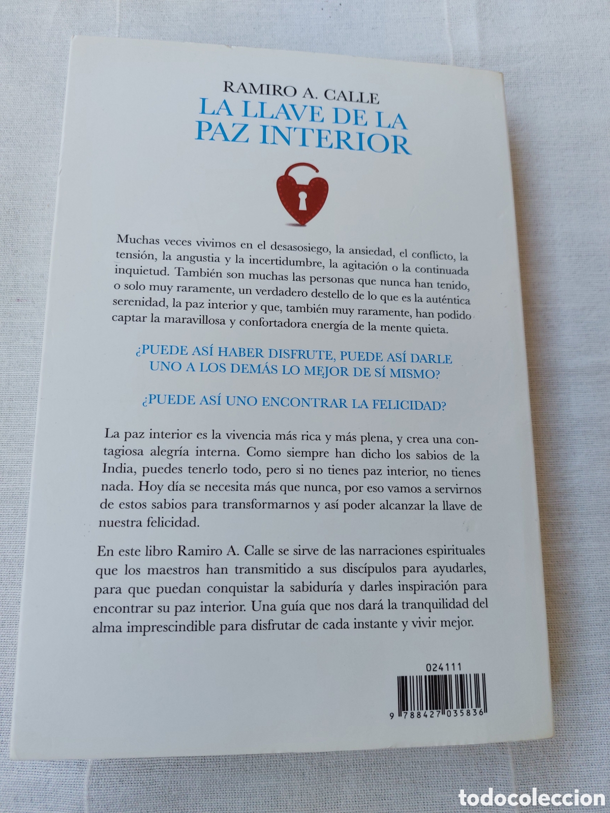 Libros: La llave de la paz interior. Ramiro A. Calle - Foto 6