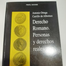 Libros: DERECHO ROMANO. PERSONAS Y DERECHOS REALES. (ANTONIO ORTEGA, CARRILLO DE ALBORNOZ). Lote 309940578