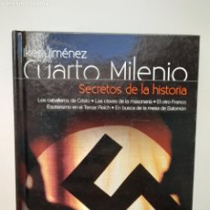 Libros: IKER JIMENEZ / CUARTO MILENIO / SECRETROS DE LAS HISTORIA / CON DVD. Lote 311143893