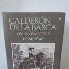 Libros: ¡¡ CALDERON DE LA BARCA. ” COMEDIAS.” OBRAS COMPLETAS. AGUILAR,1987. !!. Lote 339284228