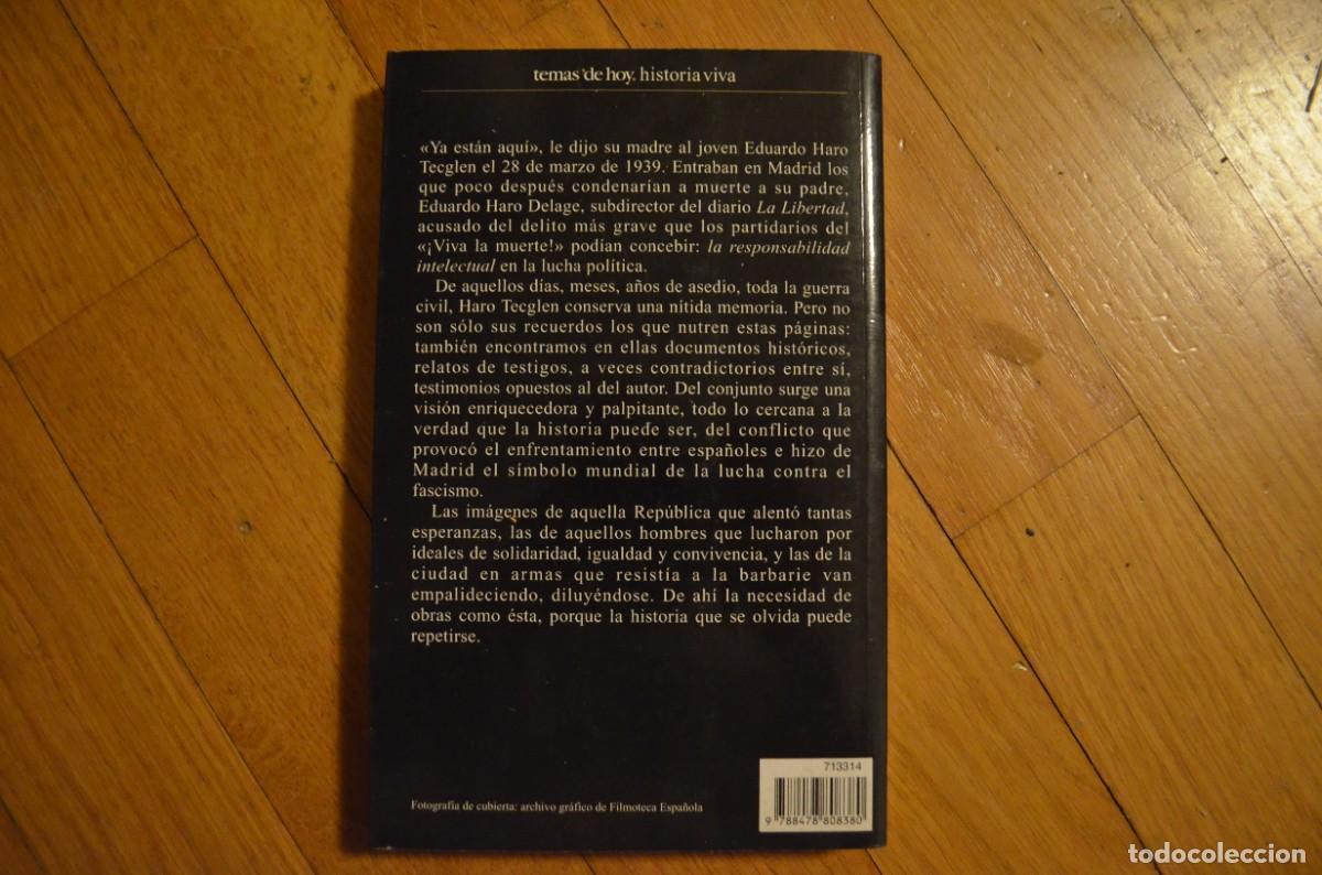 Libros: Arde Madrid - Eduardo Haro Tecglen Primera edici&oacute;n 2000 - Foto 2