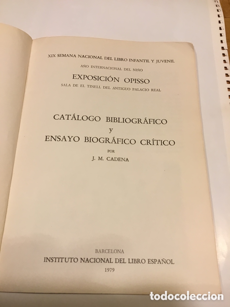 Libros: Cat&aacute;logo Bibliogr&aacute;fico Opisso - Foto 2