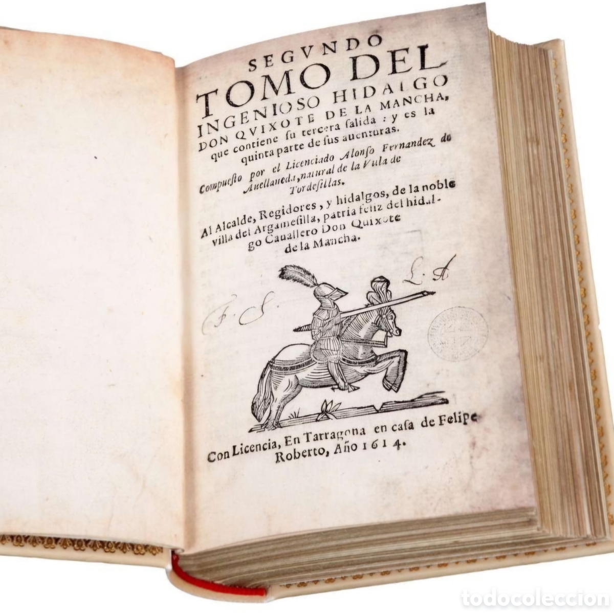 Libros: Libro facs&iacute;mil Quijote de Avellaneda Ap&oacute;crifo - Foto 4