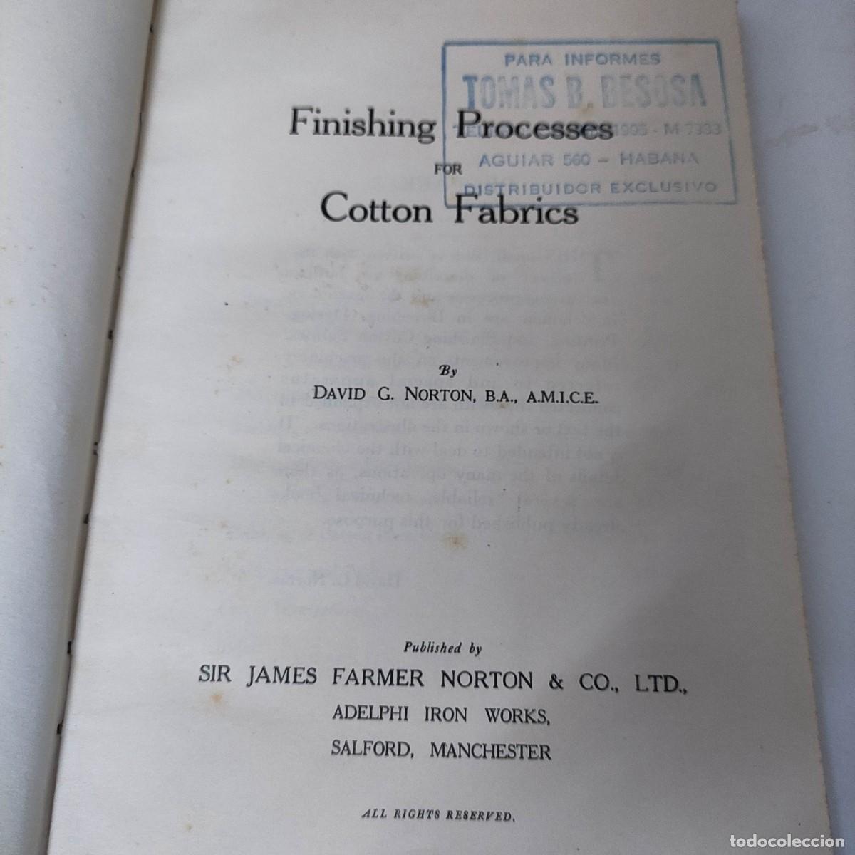 Libros: Finishing Processes For Cotton Fabrics. - Foto 3